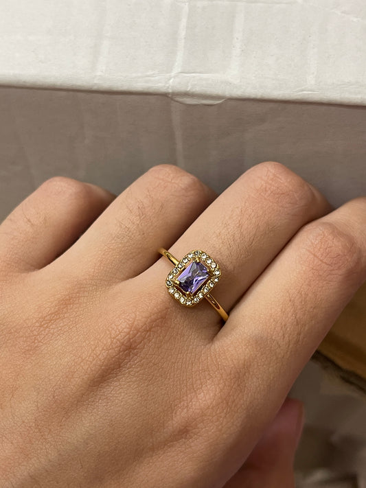 Stainless Steel Ring 298 (Purple)