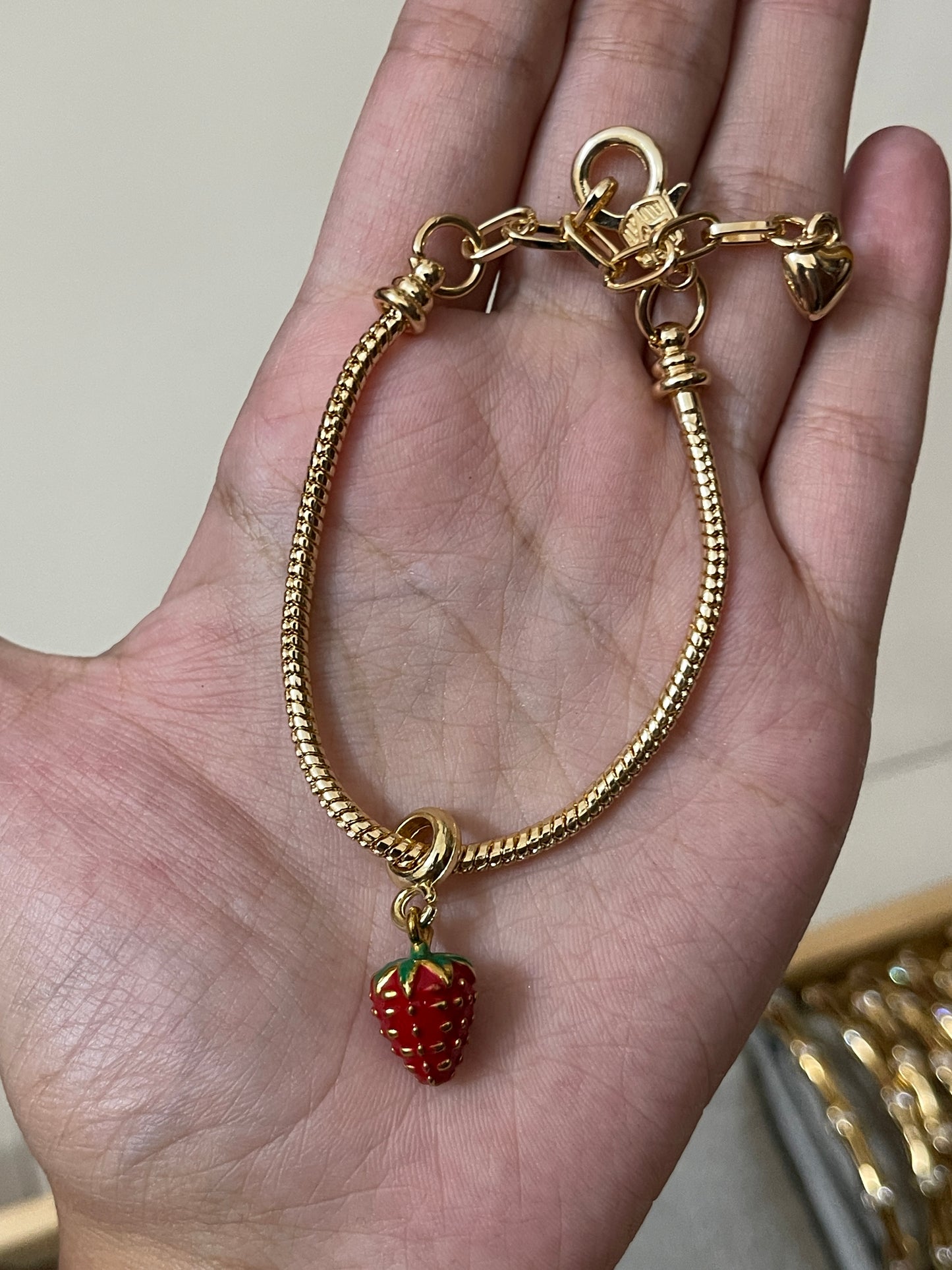 Strawberry Charm Bracelet