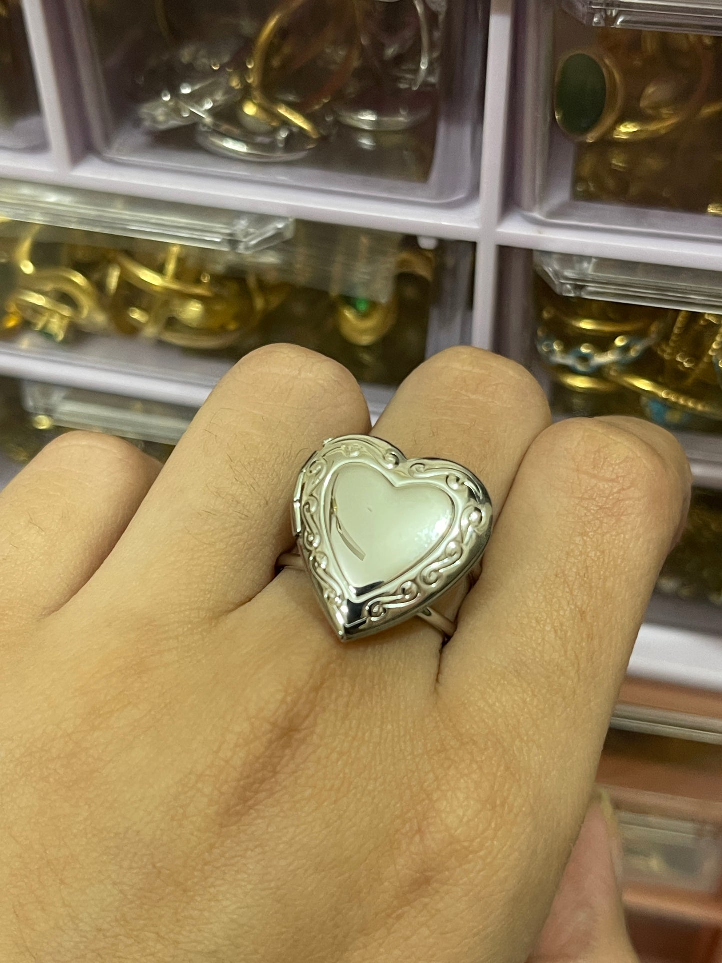 Stainless Steel Ring 125 (Heart)
