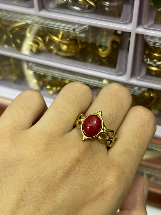 Stainless Steel Ring 265 (Plum)