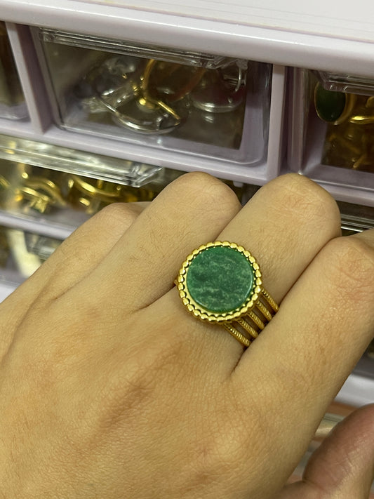 Stainless Steel Ring 224 (Green)