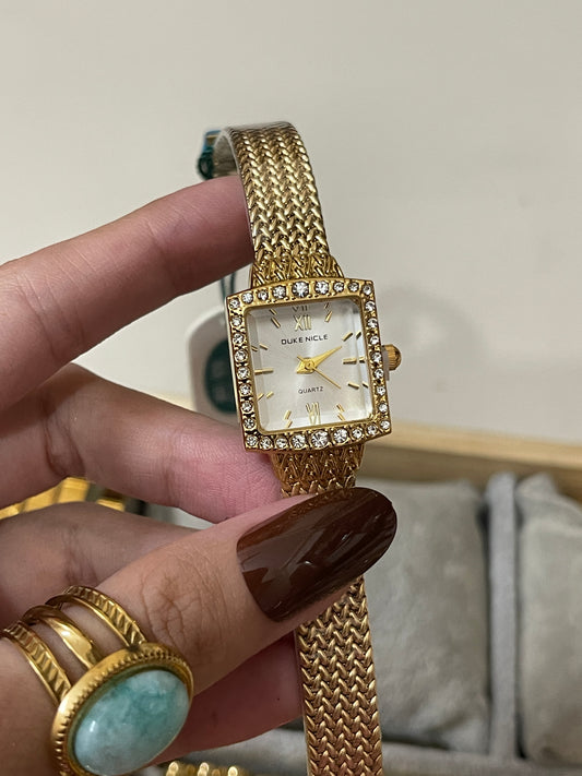 Stainless Steel Watch (White)