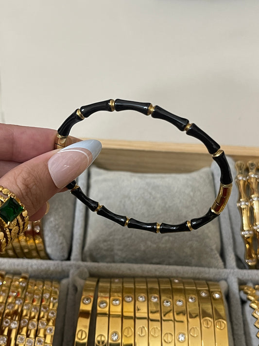 Bamboo Bangle Black