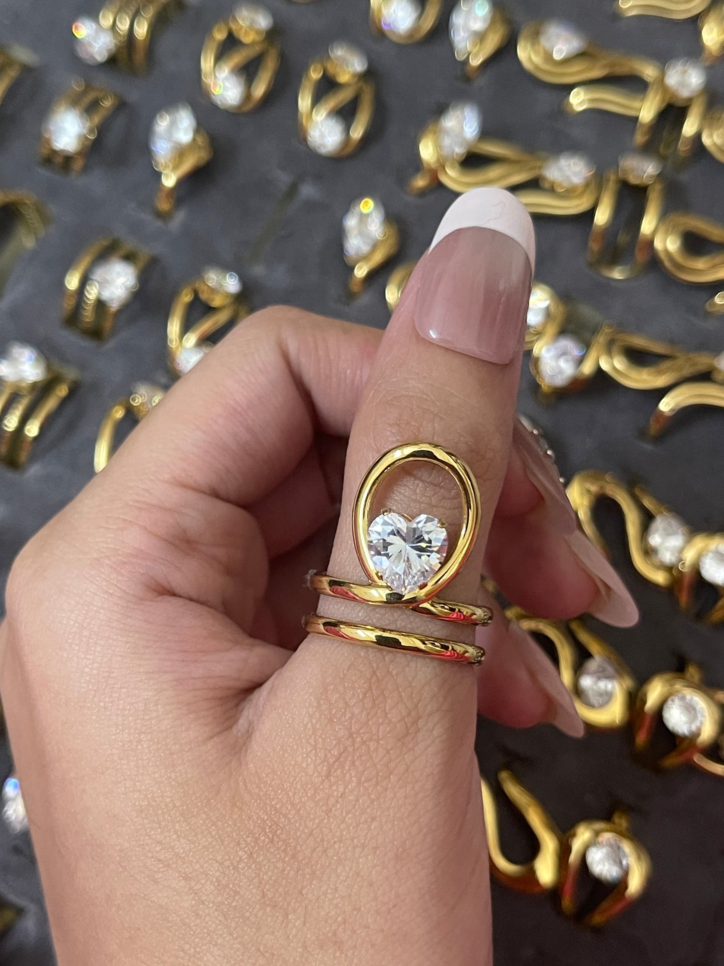 Stainless Steel Ring 248 (Zircon)