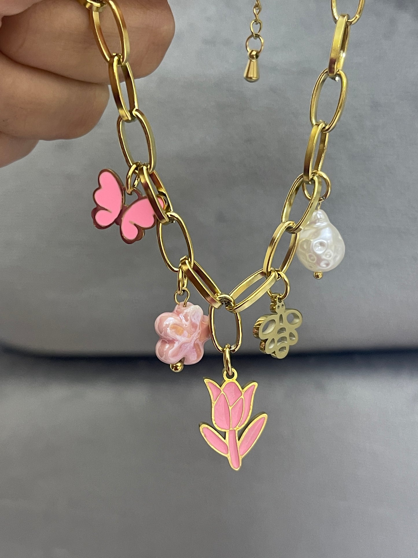 Tulip Charm Bracelet