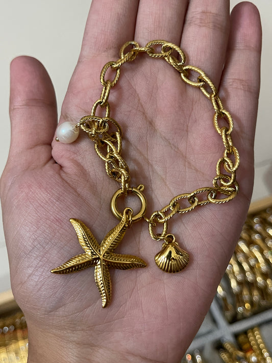 Starfish Charm Bracelet