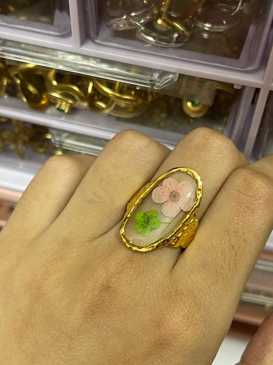 Stainless Steel Ring 056 (Flower)