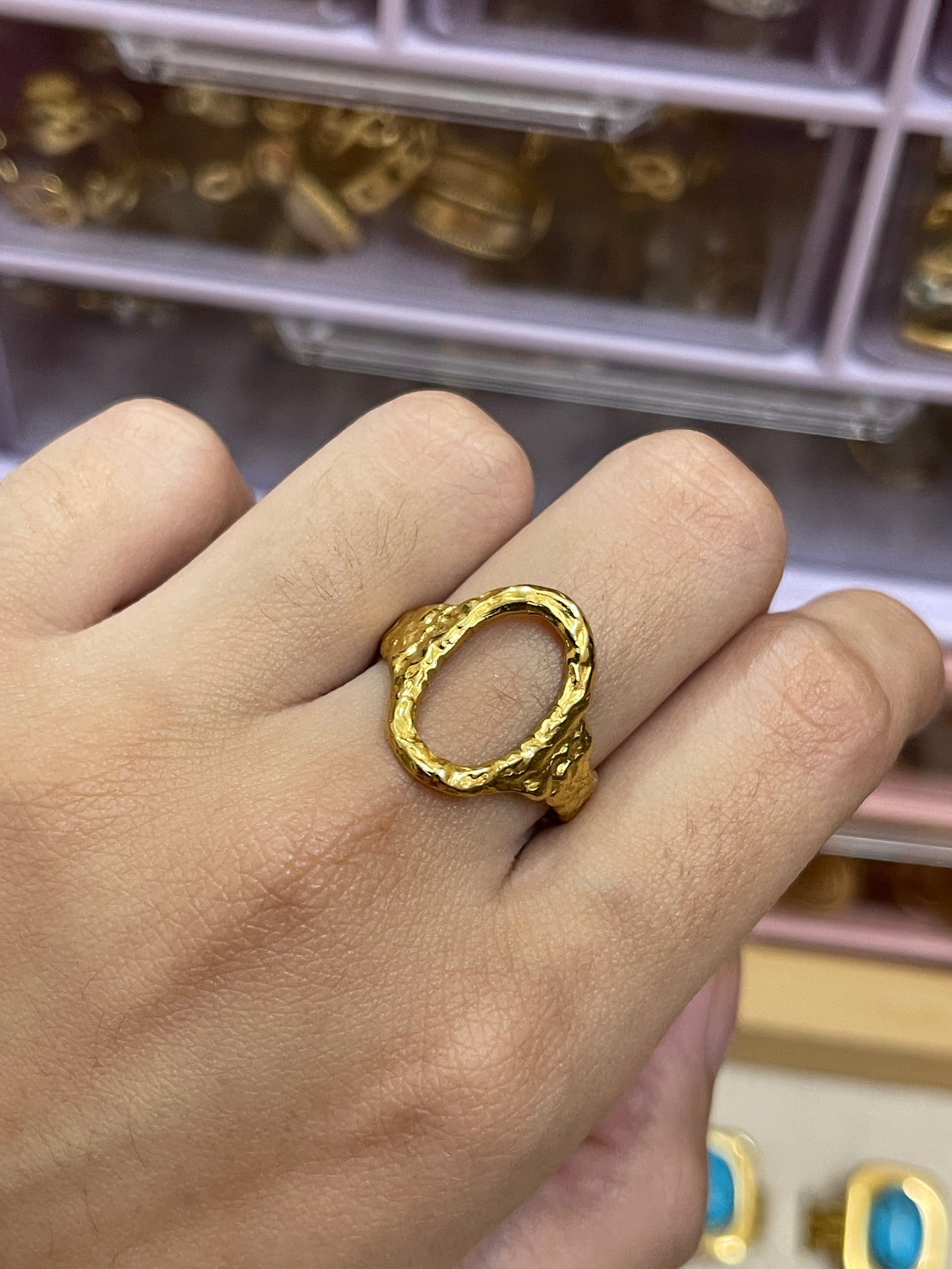 Stainless Steel Ring 176 (Golden)