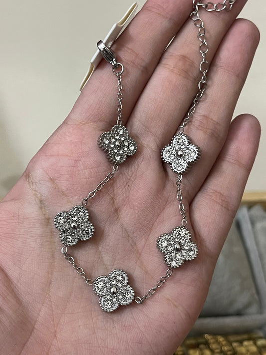 Clover Bracelet (Silver)