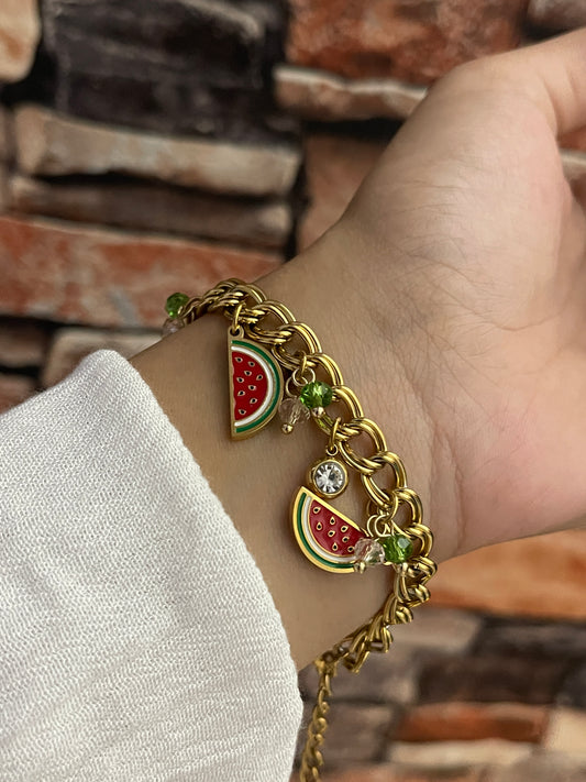 Watermelon Charm Bracelet