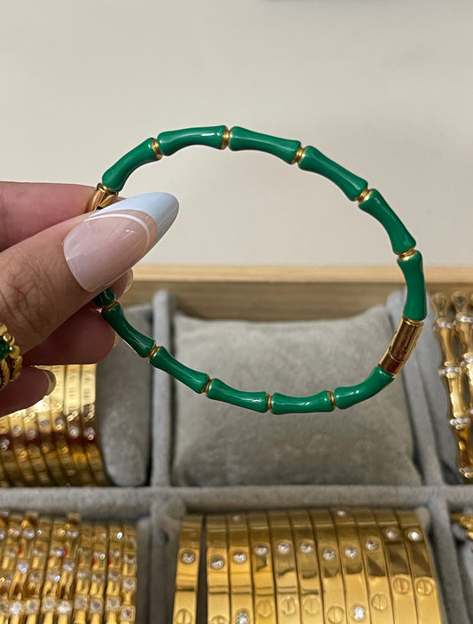 Bamboo Bangle Green