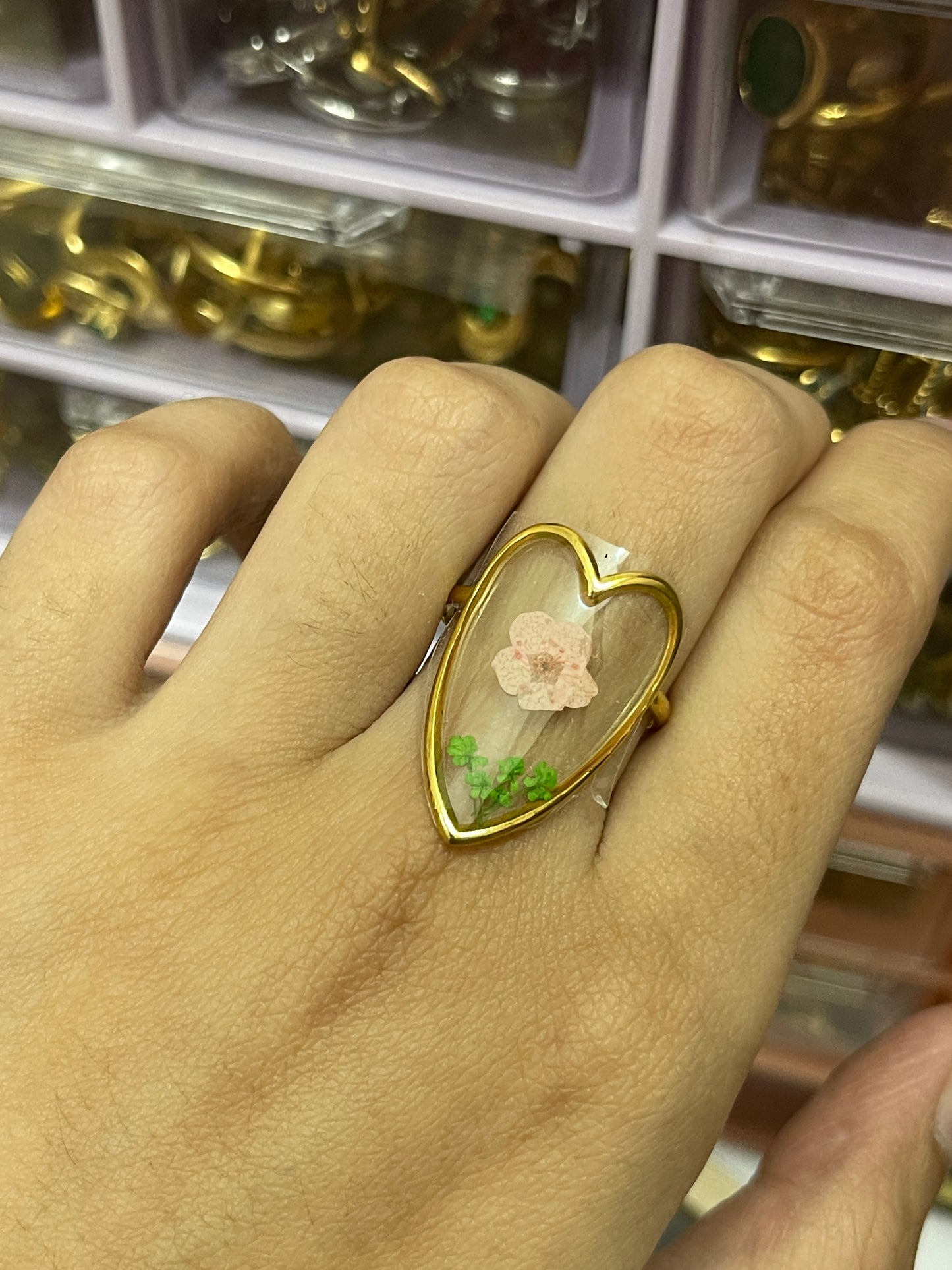 Stainless Steel Ring 077 (Flower)