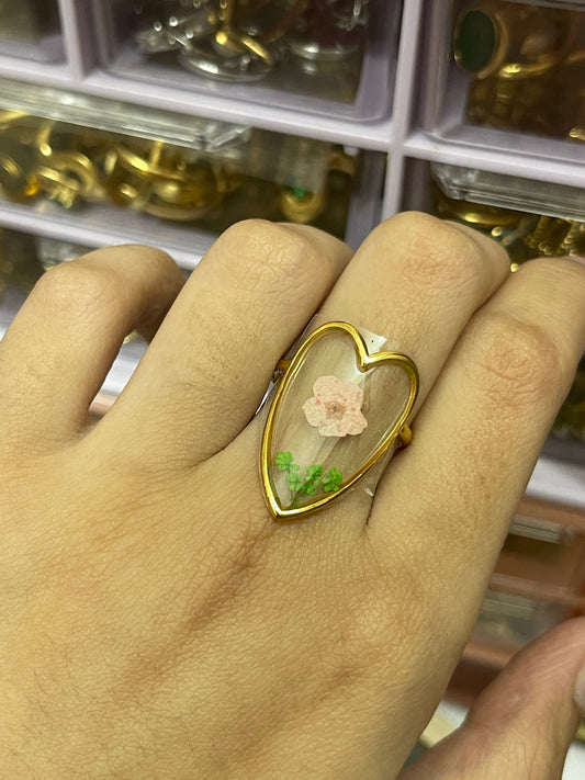 Stainless Steel Ring 077 (Flower)