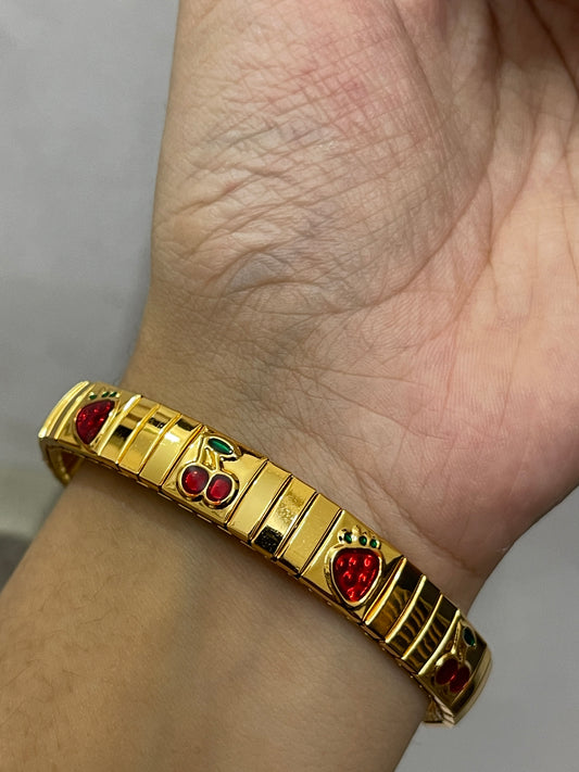 Stretchable Cherry Bracelet