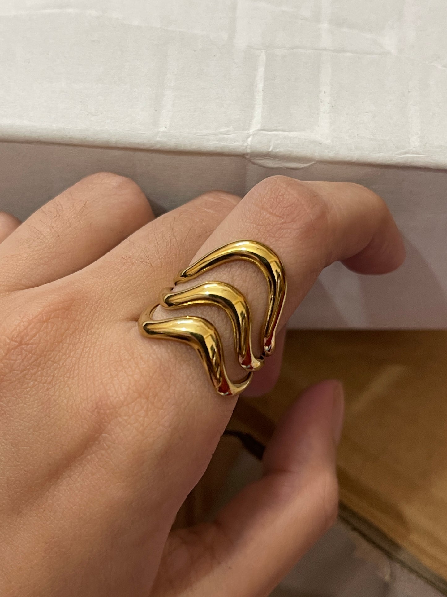 Stainless Steel Ring 239 (Golden)