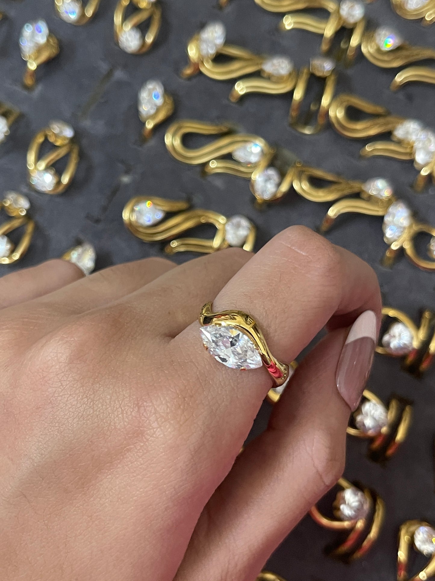 Stainless Steel Ring 209 (Zircon)