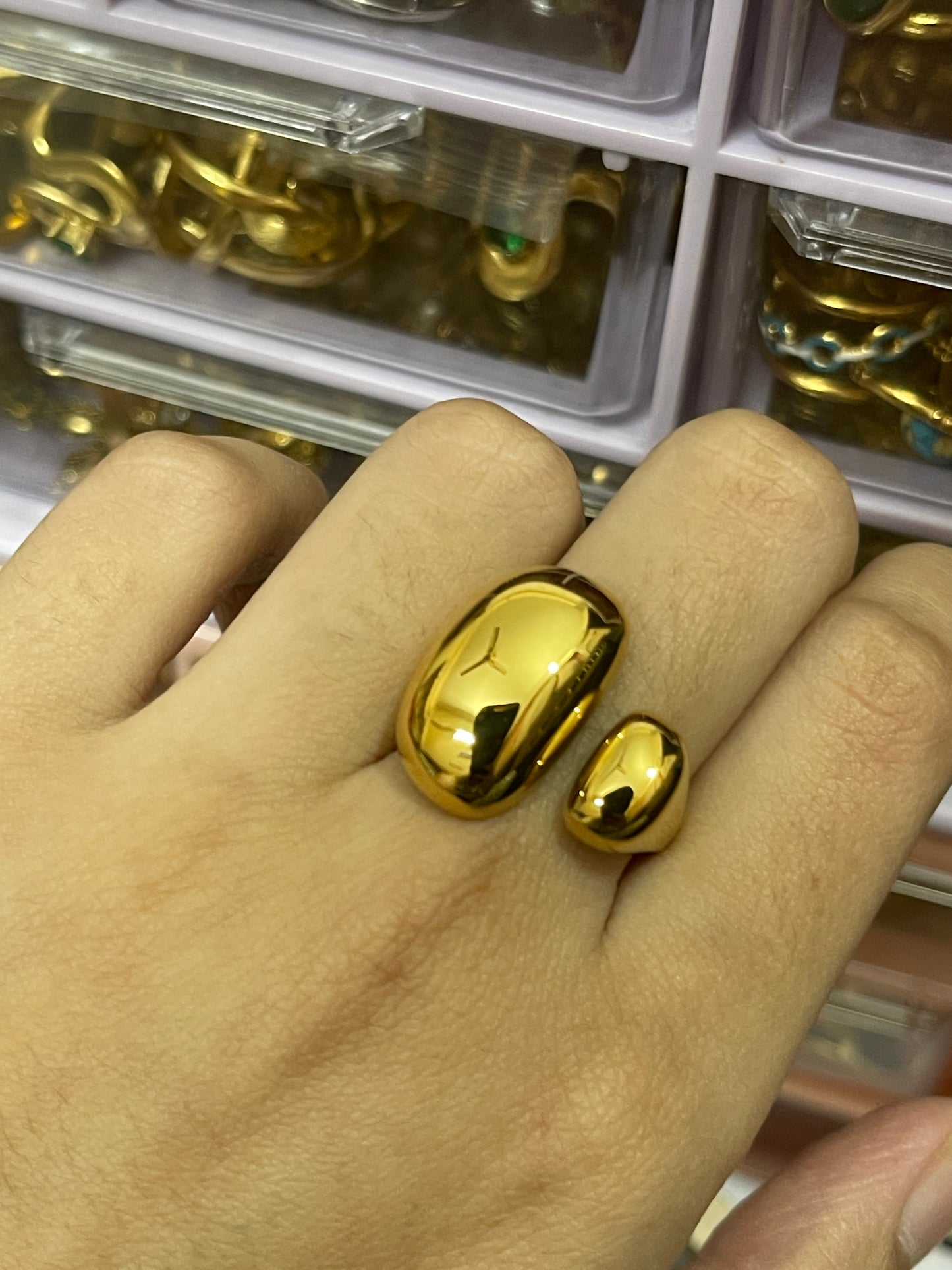 Stainless Steel Ring 142 (Golden)