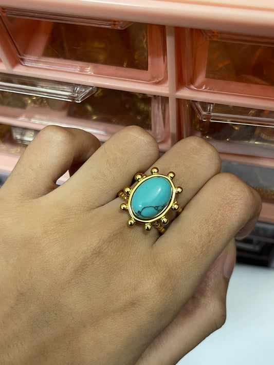 Stainless Steel Ring 149 (Blue)