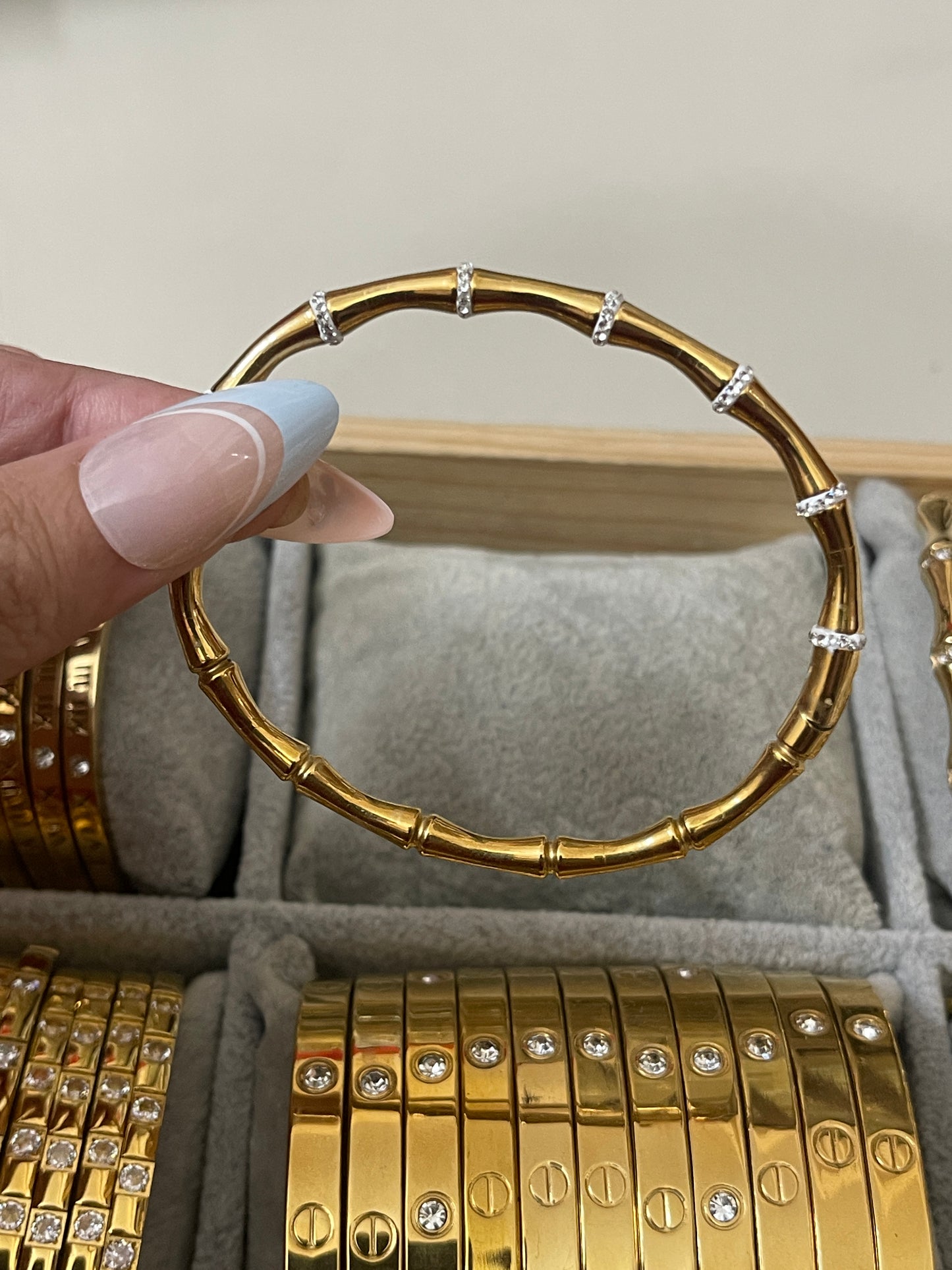 Bamboo Bracelet White