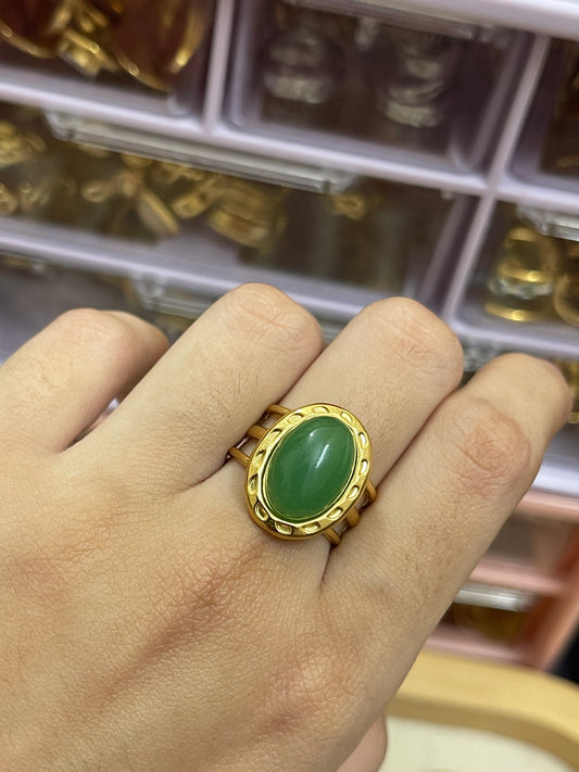 Stainless Steel Ring 133 (Green)