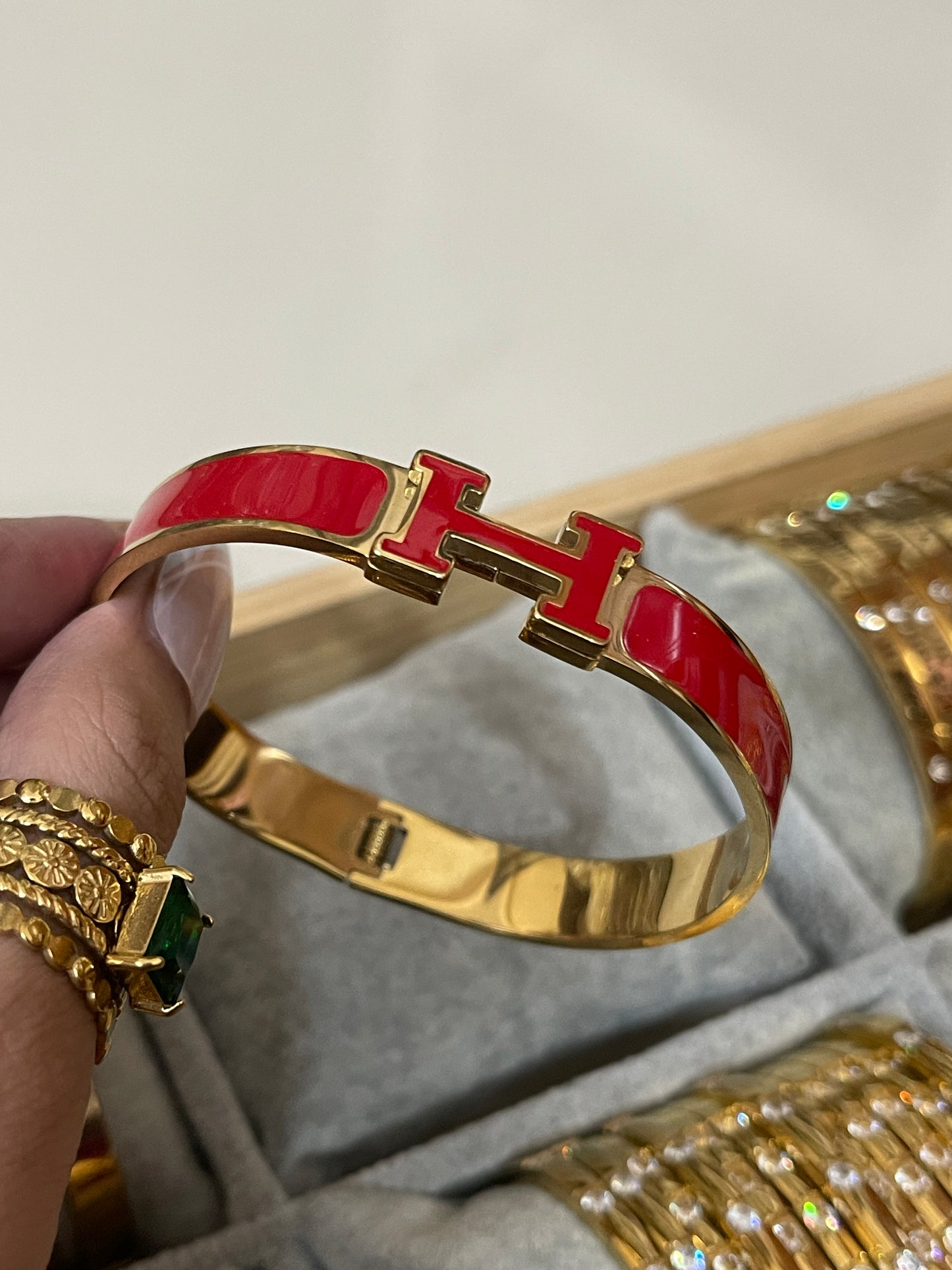 Hermes Bangle Red