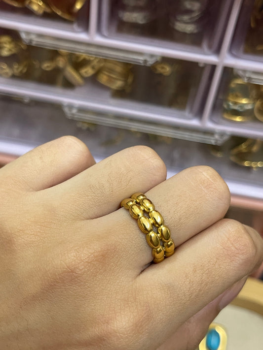 Stainless Steel Ring 175 (Golden)