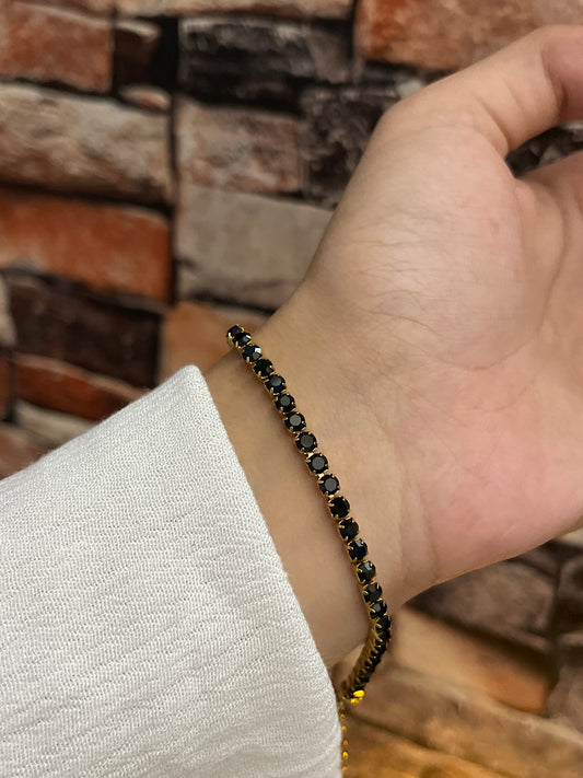 Tennis bracelet (Black)