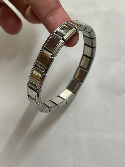 S.Steel Elastic Bracelet Silver