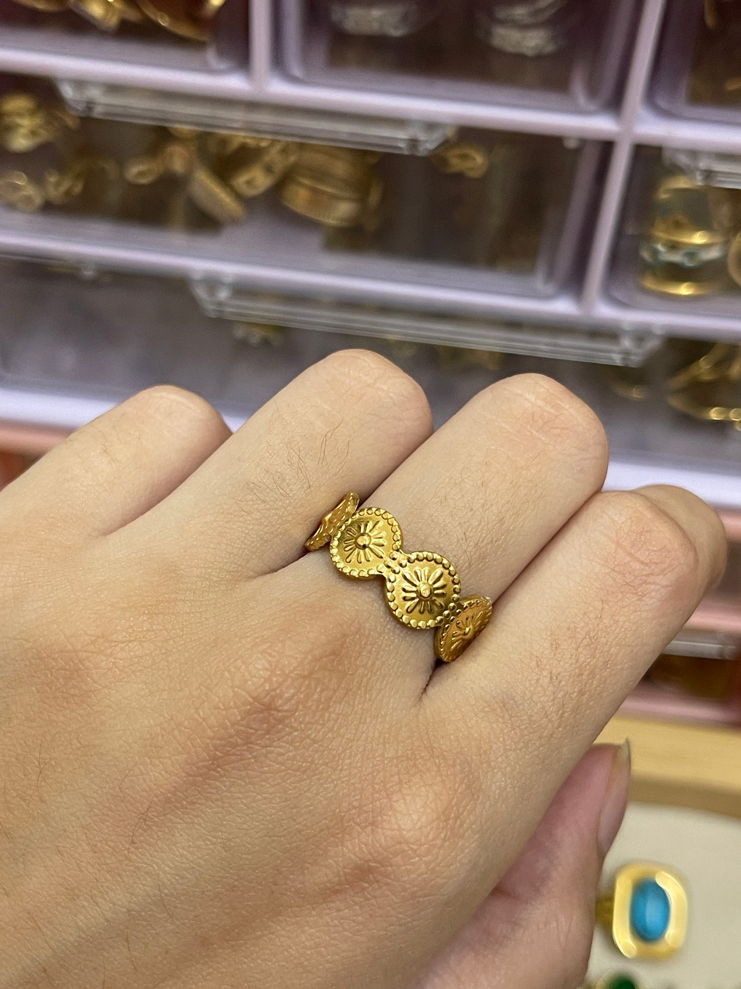 Stainless Steel Ring 174 (Golden)