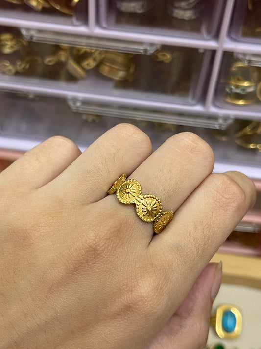 Stainless Steel Ring 174 (Golden)