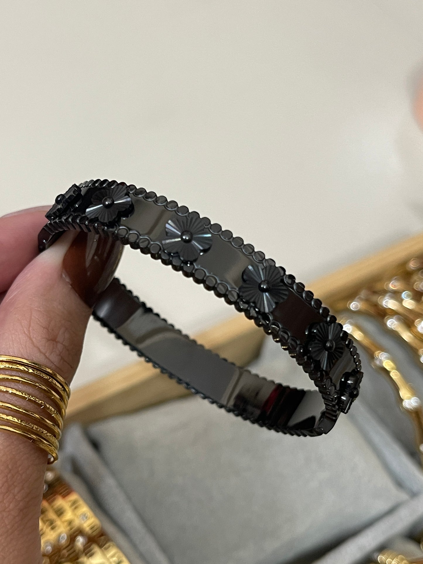 Obsidian Bangle