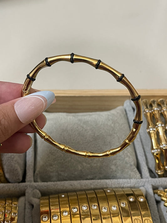 Bamboo Bangle Black