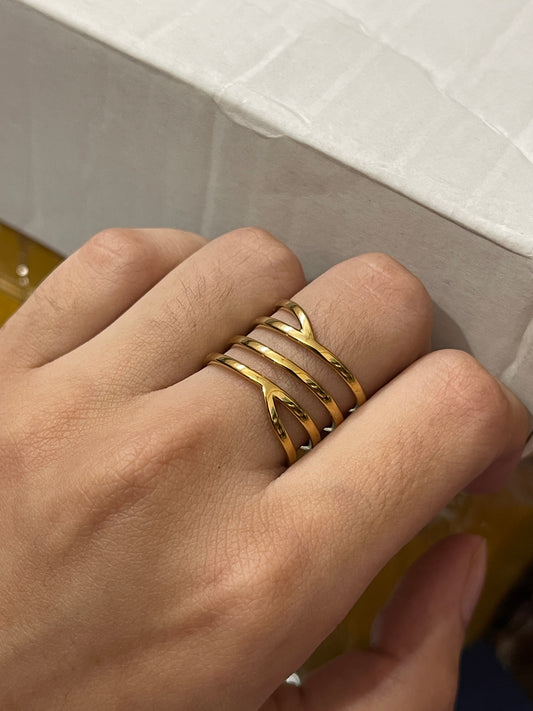 Stainless Steel Ring 251 (Golden)