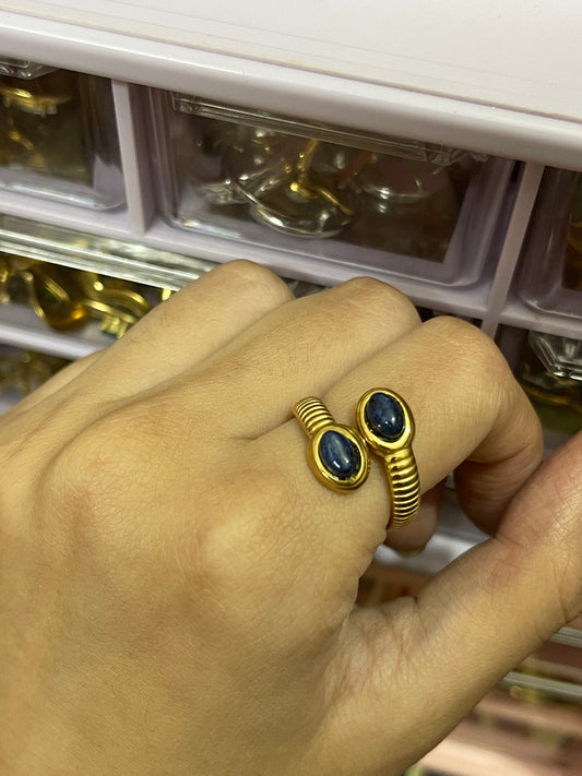 Stainless Steel Ring 235 (Blue)