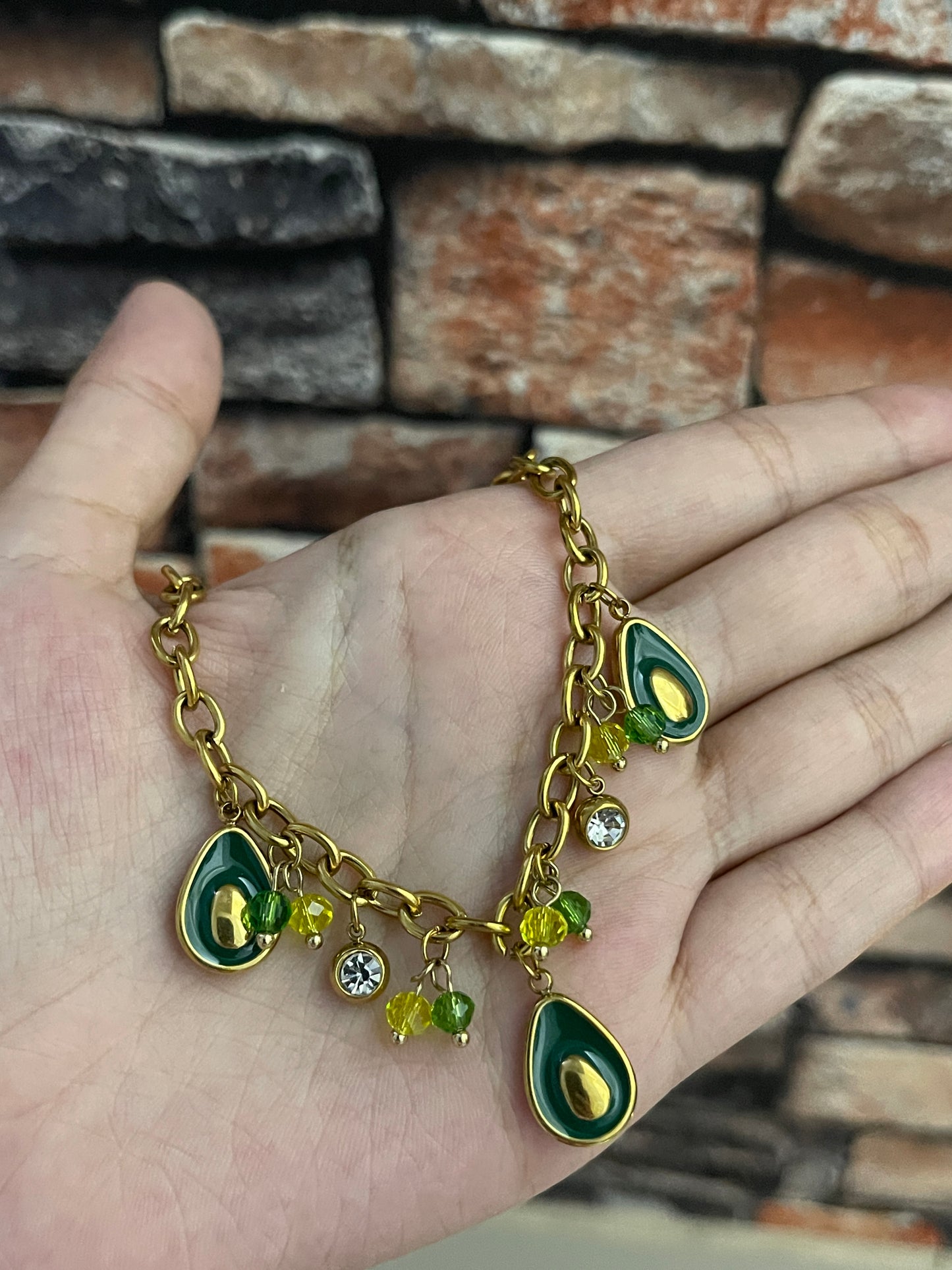 Avacado Charm Bracelet