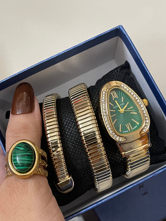 Stainless Steel Watch (Green)