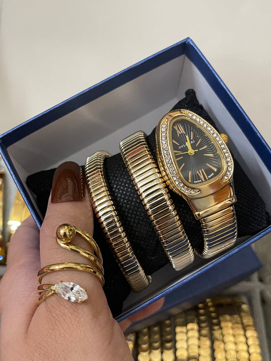 Stainless Steel Watch (Black)