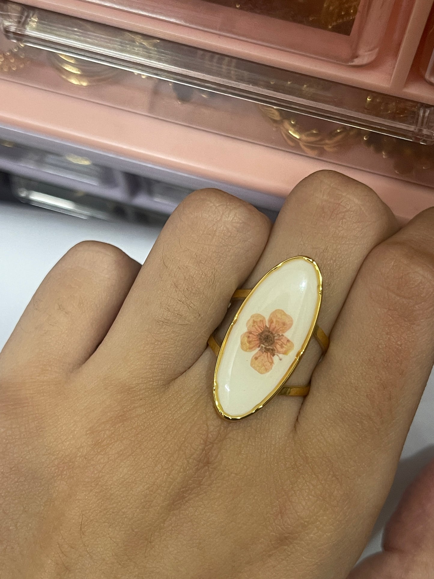 Stainless Steel Ring 136 (Flower)