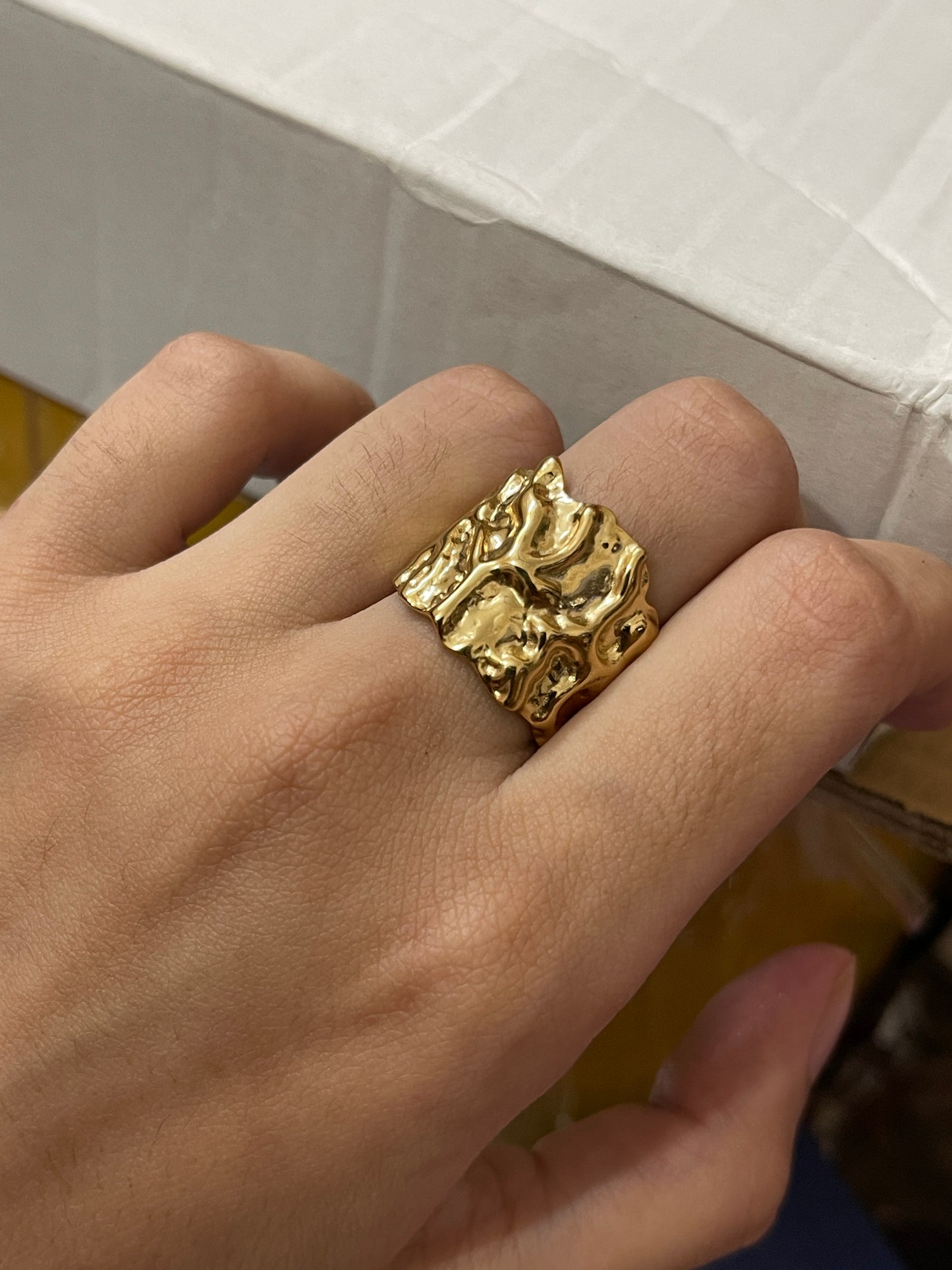 Stainless Steel Ring 243 (Golden)