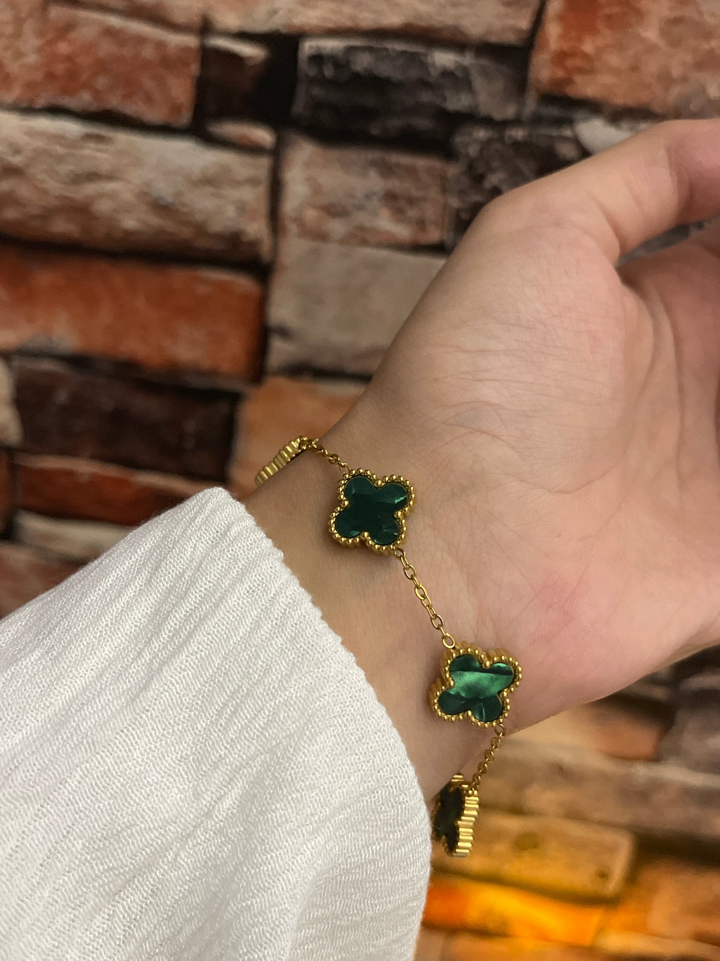 Clover Bracelet (Green)