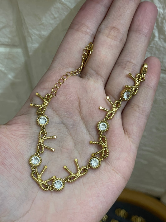 Bow Charm Bracelet