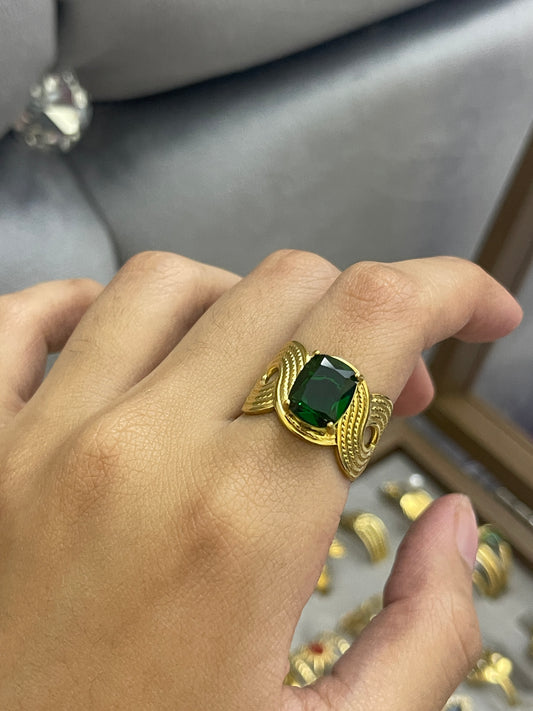 Stainless Steel Ring 234 (Green)
