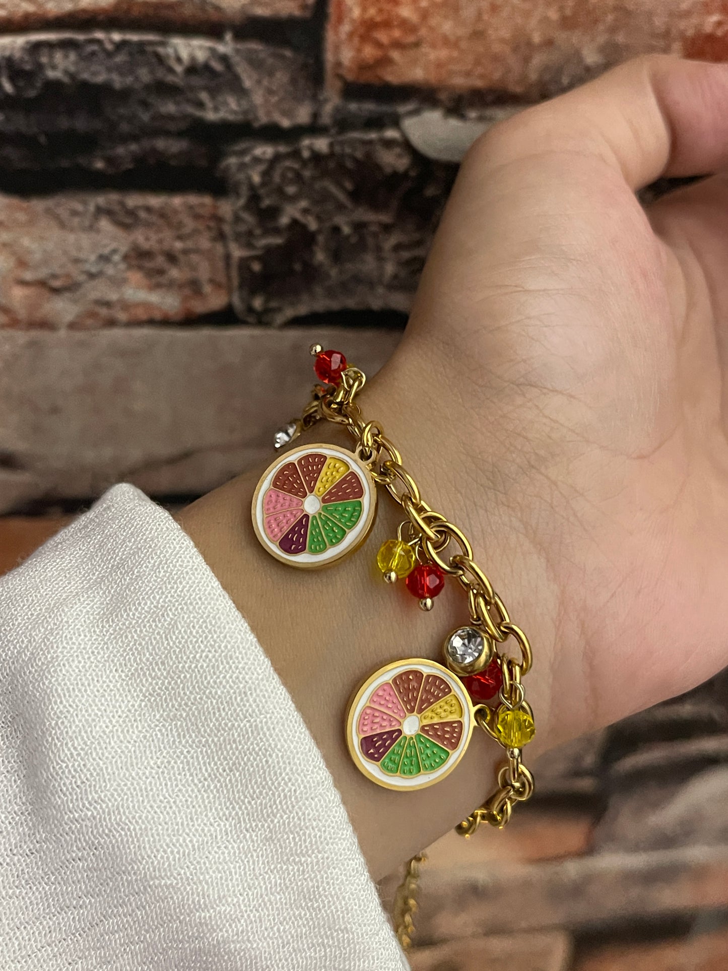 Lemon Charm Bracelet