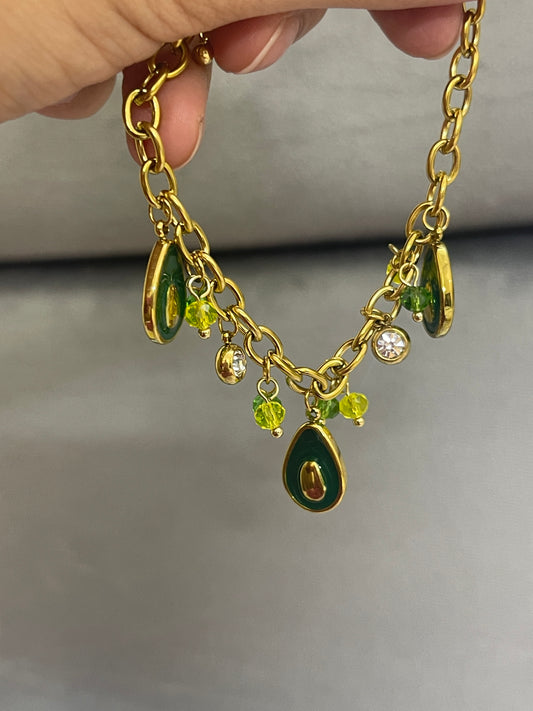 Avacado Charm Bracelet