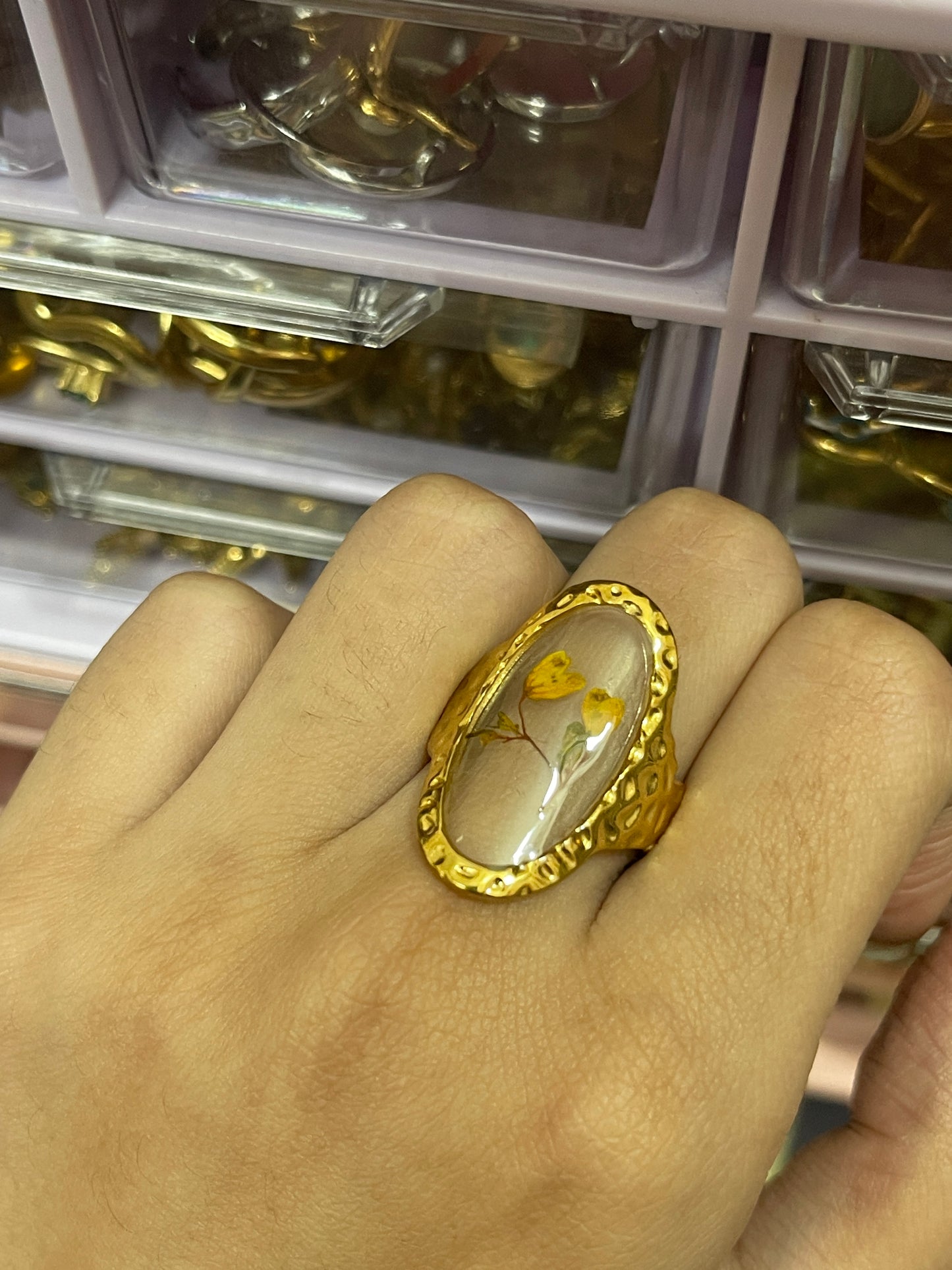 Stainless Steel Ring 201 (Flower)