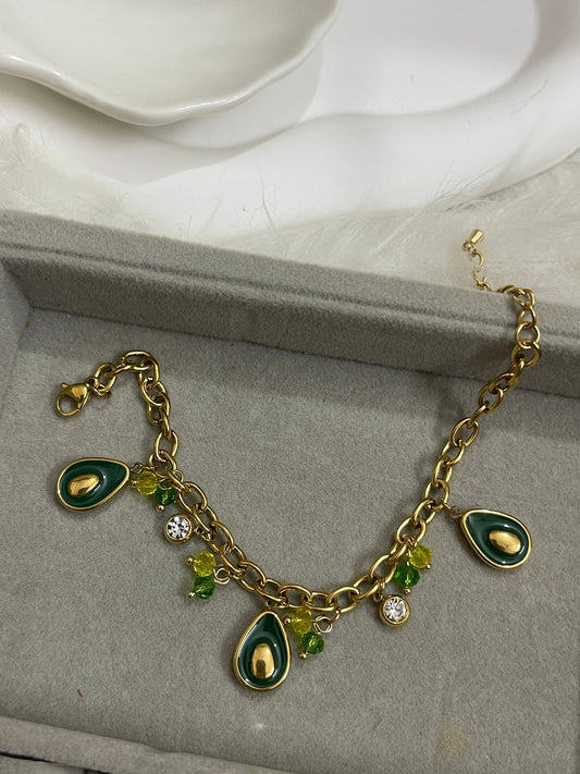 Avacado Charm Bracelet